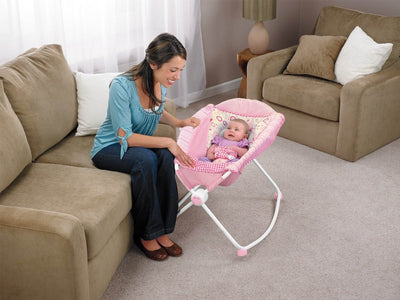 Fisher Price Newborn Baby Rock 'N Play Sleeper Vibration Rocker -Pink- Open Box
