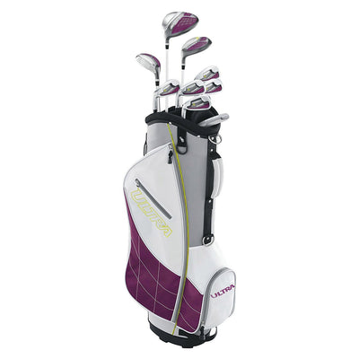 Wilson Womens Left Handed Long Golf Club Set w/ Cart Bag (Refurbished)