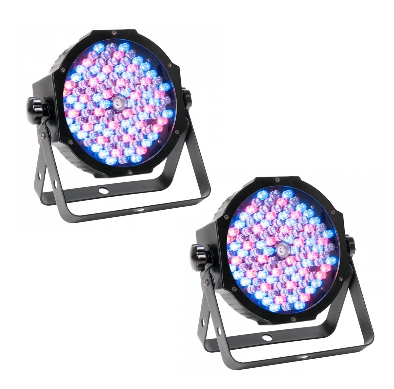 (2) American DJ Mega Par Profile Plus LED Par Can Wash Effect Lights - Open Box