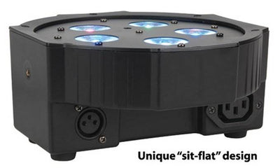 (4) AMERICAN DJ Mega Tripar Profile Plus RGB + UV Quad LED DMX Slim Par Lights
