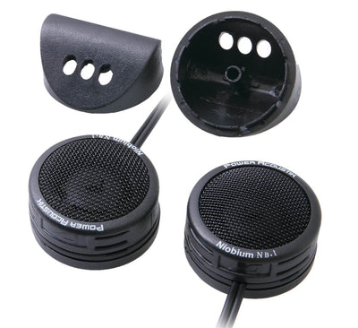 4) Power Acoustik NB-1 1" 400W 2 Way Mount Car Micro Dome Super Tweeters NB1
