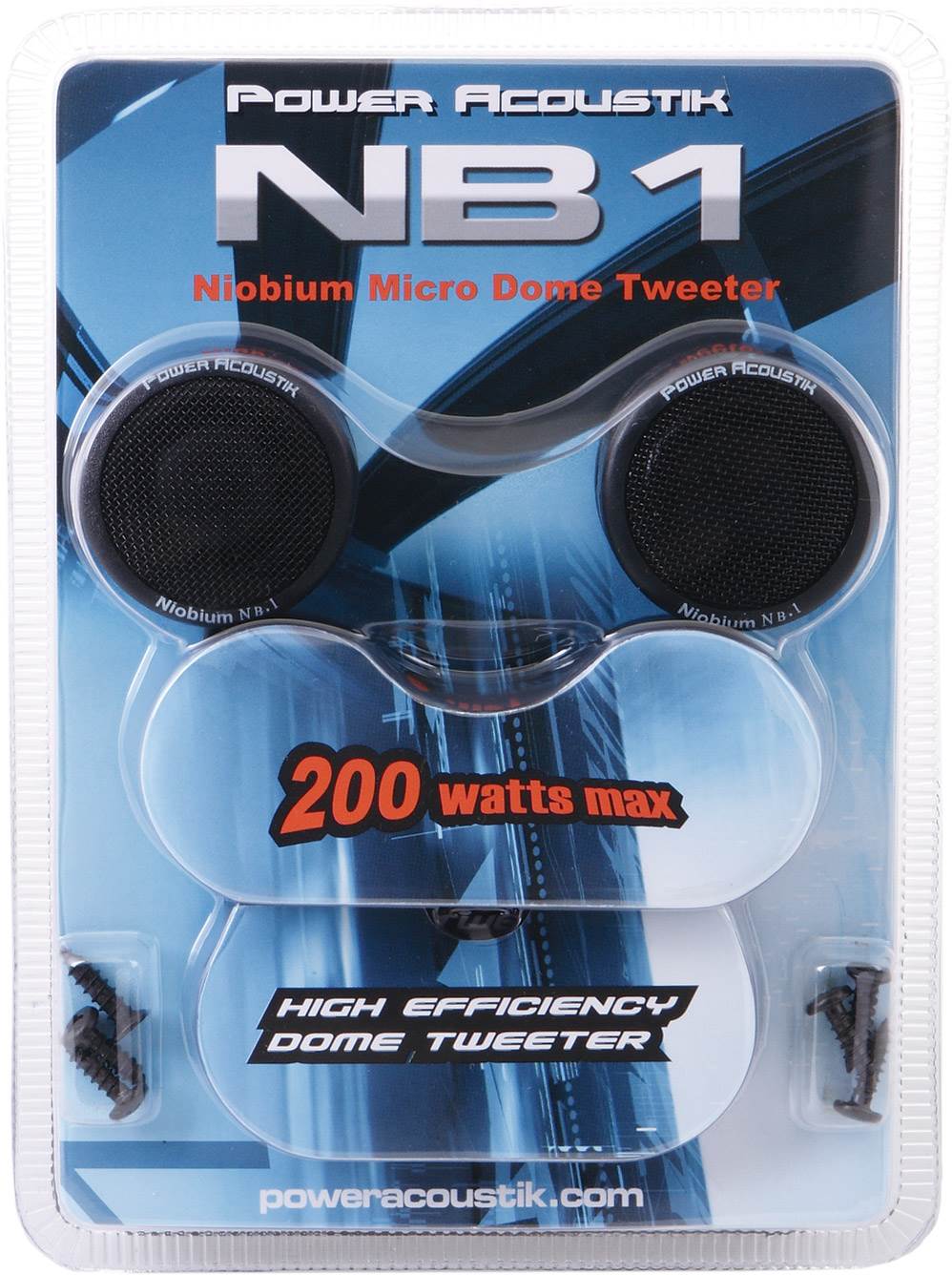 4) Power Acoustik NB-1 1" 400W 2 Way Mount Car Micro Dome Super Tweeters NB1