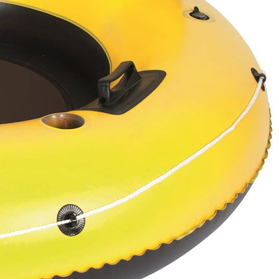 Bestway 95in Inflatable 2 Person Raft (2 Pack) w/ 53in Inflatable Tube (6 Pack) - VMInnovations