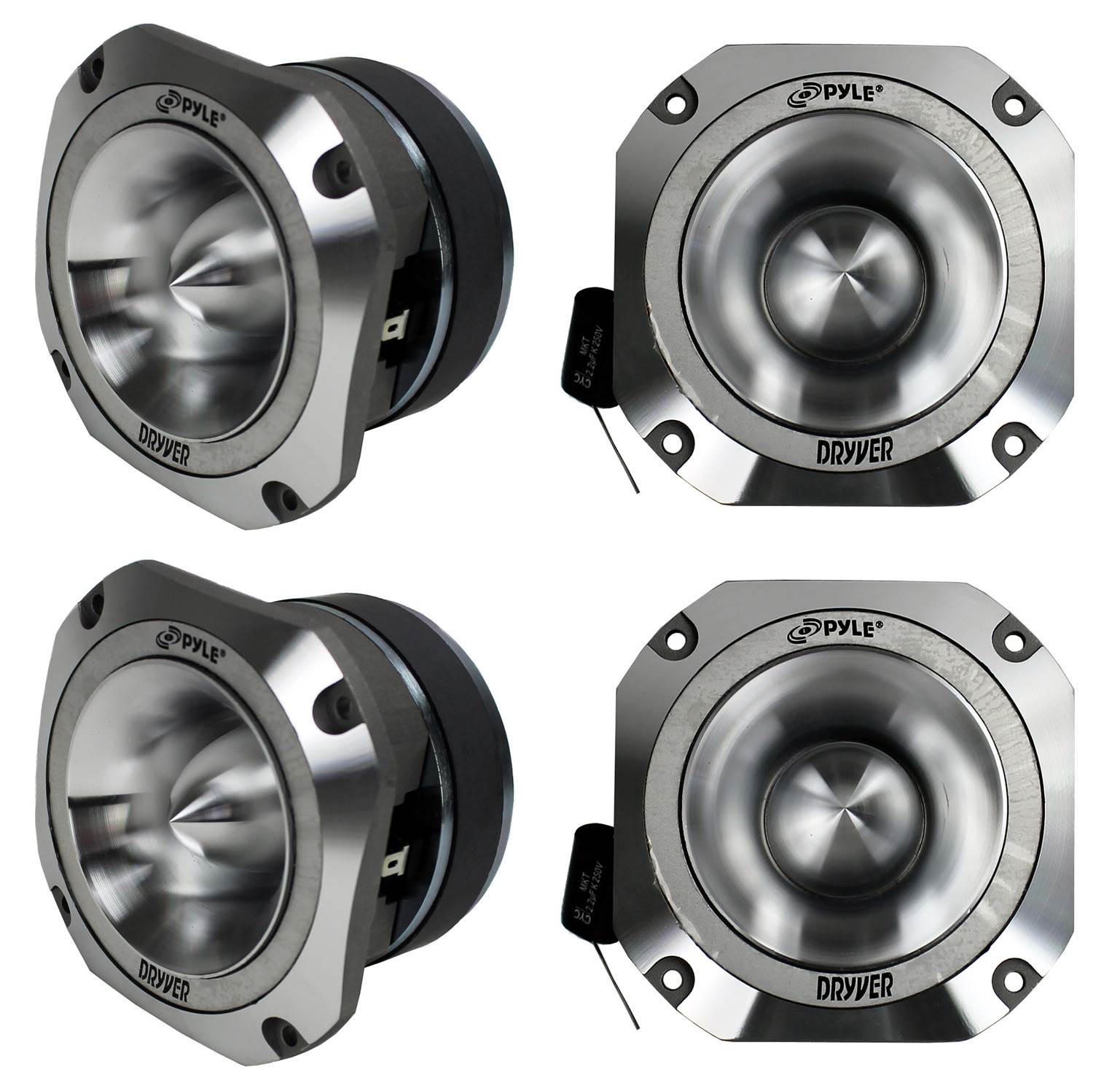 PYLE PDBT31 1.5" 2000W 4-Ohm Heavy Duty Titanium Super Car Audio Tweeters - VMInnovations