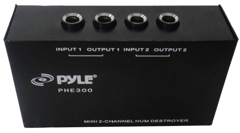 2) Pyle PHE300 Compact DJ/Studio 2-Channel Hum/Noise Destroyer Headphones Amps