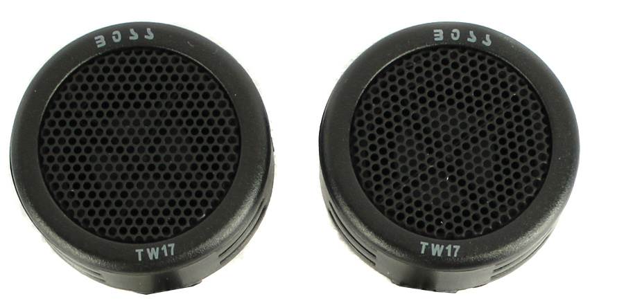 Boss TW17 .5" 400W Micro Dome Car Audio Tweeters Swivel/Angle Mount TW-17 (2 Pairs Pack)