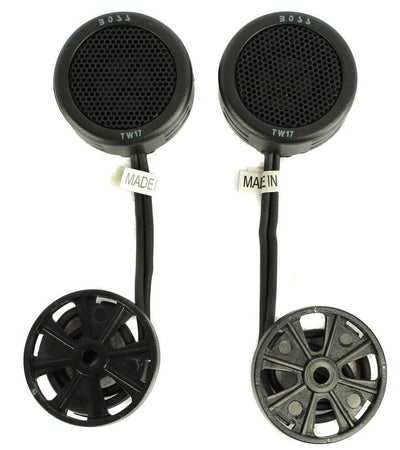 Boss TW17 .5" 400W Micro Dome Car Audio Tweeters Swivel/Angle Mount TW-17 (2 Pairs Pack)