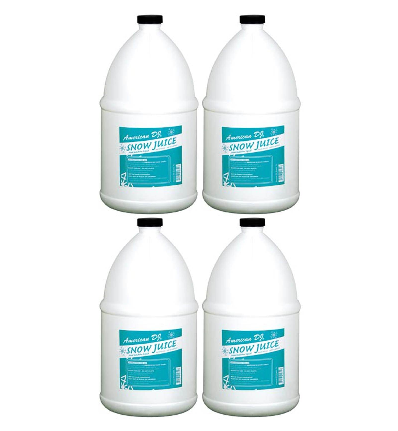 (4) Gallons AMERICAN DJ Snow Gal Juice Dense Bubbles for VF Flurry Snow Machines - VMInnovations