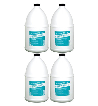 (4) Gallons AMERICAN DJ Snow Gal Juice Dense Bubbles for VF Flurry Snow Machines - VMInnovations