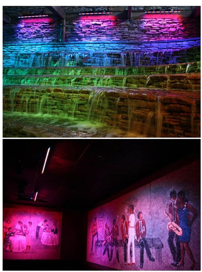 (2) Chauvet ColorStrip LED DJ Lighting Effects + Footswitch, Case & DMX Cables