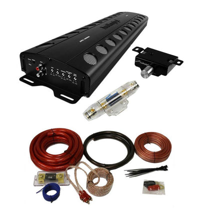New Audiopipe APCL-30001D 3000W RMS Mono D Car Amplifier Amp + 1/0 Gauge Amp Kit