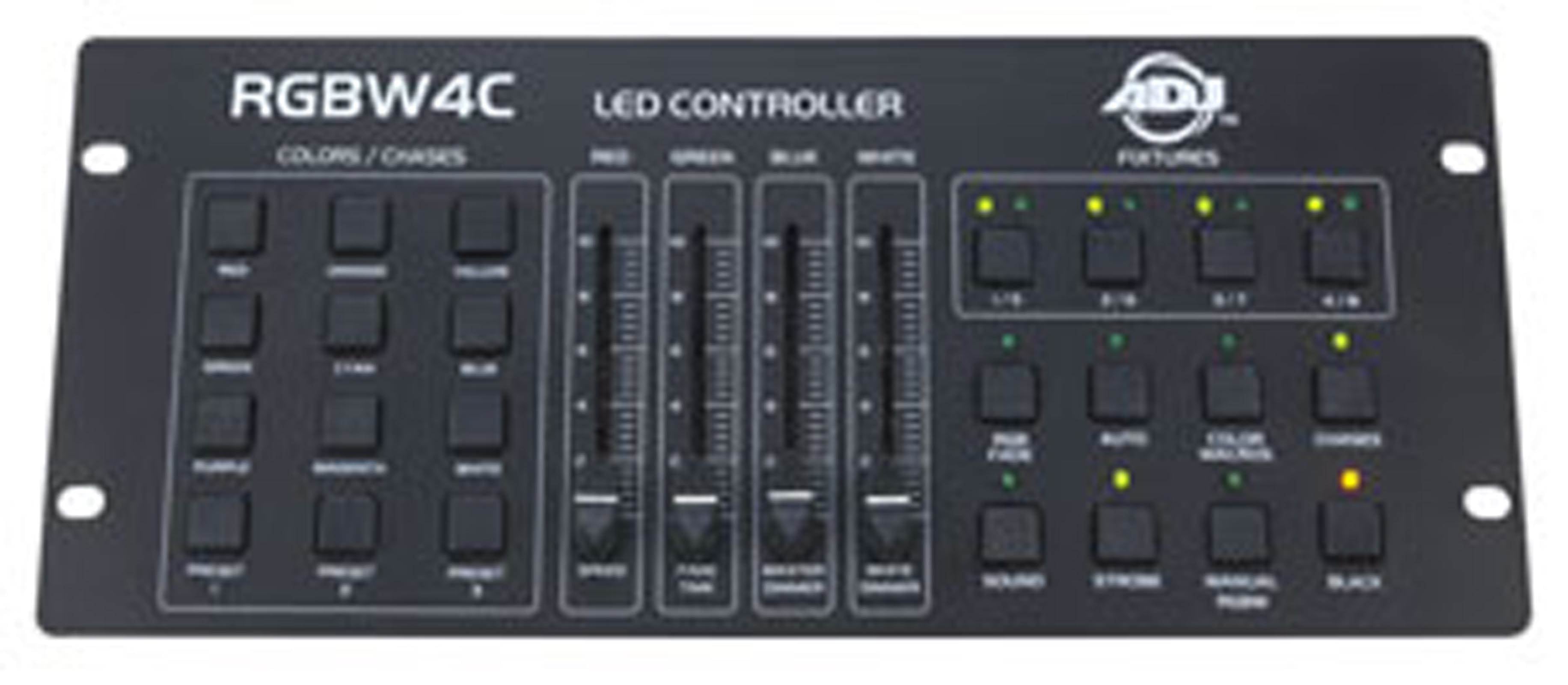 CHAUVET 4BAR DMX LED Wash Lighting System + 4PLAY Light + ADJ RGBW4C Controller