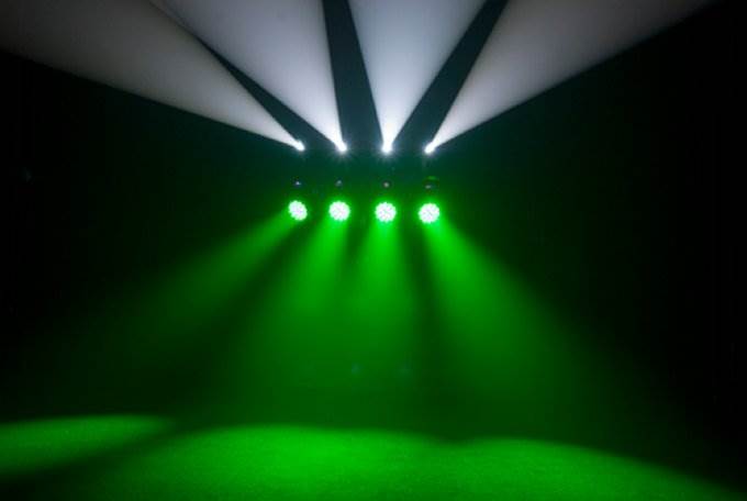 (2) NEW CHAUVET 4BAR FLEX LED RGB DMX DJ Novelty Light w/ Stands, Cases & Cables