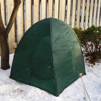 NuVue GEN II 40-Inch Synthetic Framed Winter Shrub Frost Cover, Green (7 Pack)
