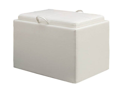 Convenience Concepts Designs4Comfort Accent Storage Ottoman - Ivory - Damaged