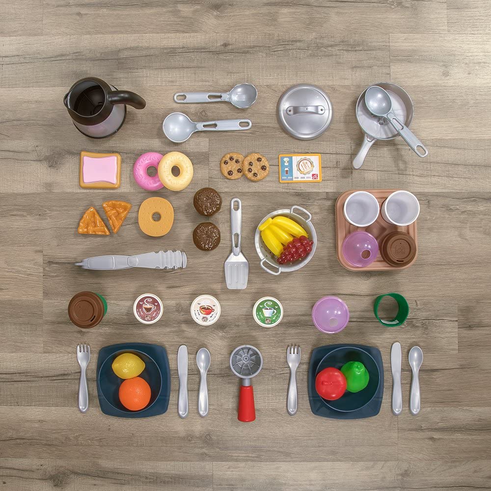 Step2 Coffee Bean Cafe Kids Play Shop Playset with Accessory Set (For Parts)