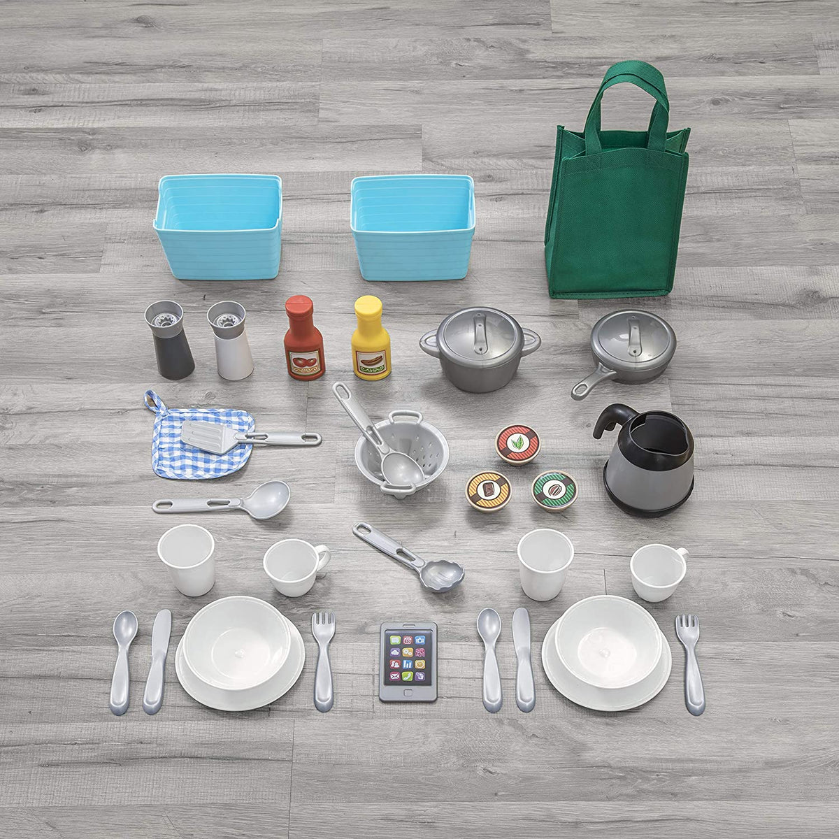 Step2 Great Gourmet Kids Play Pretend Kitchen Playset w/ Accessory Set, Lavender