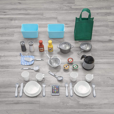 Step2 Great Gourmet Kids Play Pretend Kitchen Playset w/ Accessory Set, Lavender