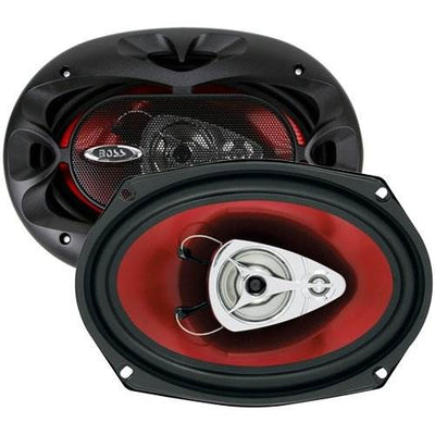 Boss BV7325B 3.2" LCD In-Dash Receiver + 2) 6x9" 400W and 2) 6.5" 300W Speakers
