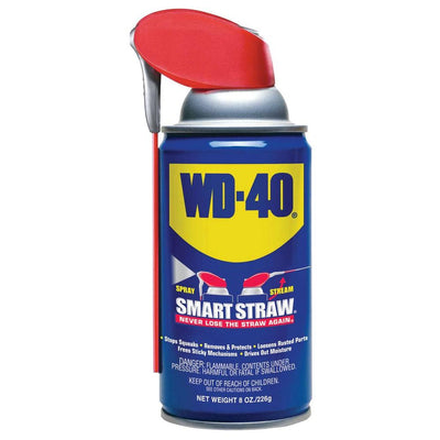 WD-40 Multi Use Multi Surface Spray Lubricant with Smart Straw, 8 Ounce (6 Pack)