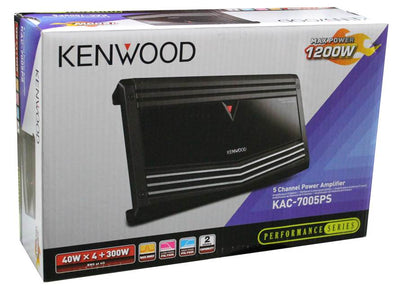 New Kenwood KAC-7005PS 1200W 5 Channel Car Amplifier Power Amp Audio KAC7005PS