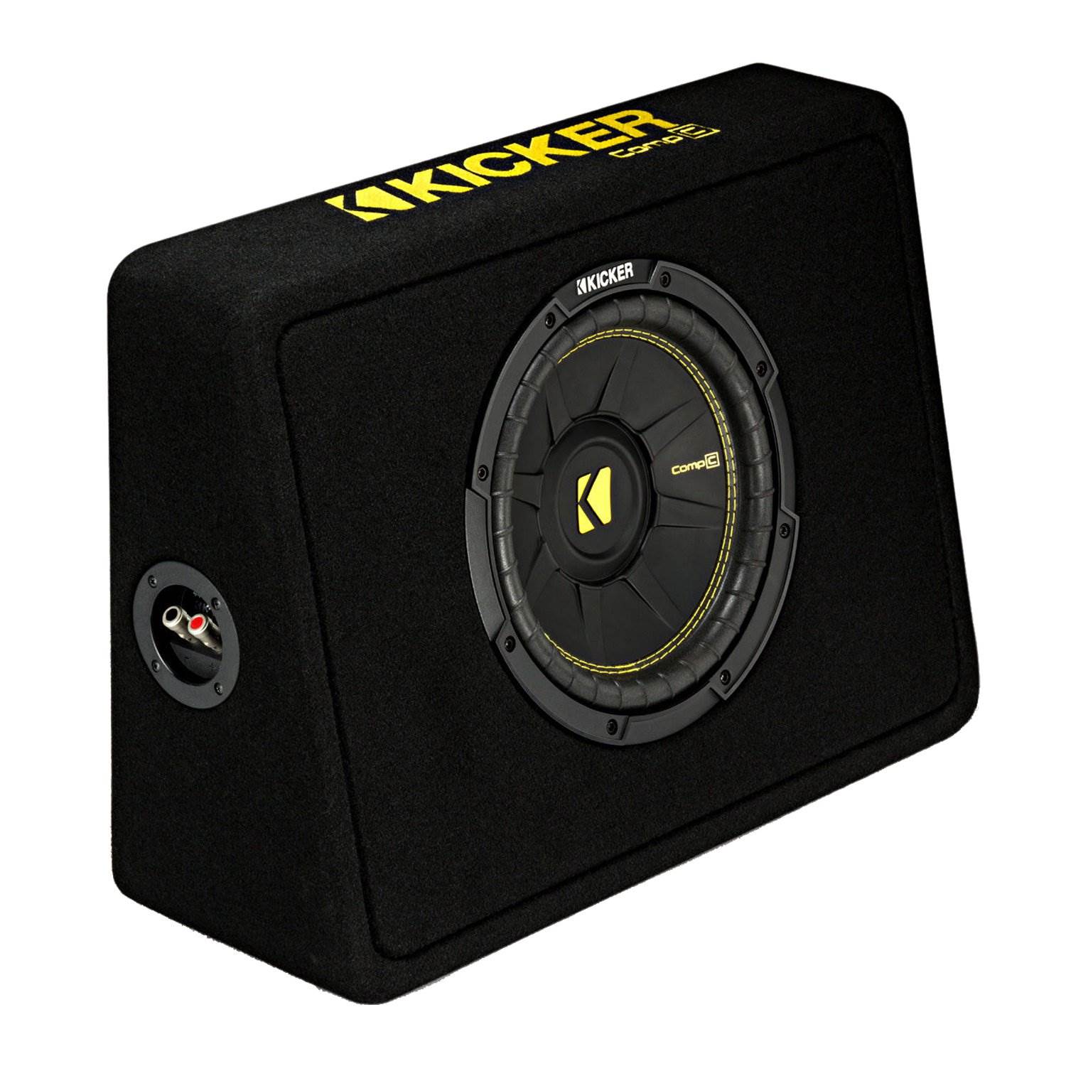 Kicker 44TCWC102 10" 600W Subwoofer Box+Boss AR1500M 1500W Mono Amp +Amp Kit