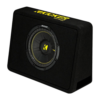 Kicker 44TCWC102 10" 600W Subwoofer Box+Boss AR1500M 1500W Mono Amp +Amp Kit