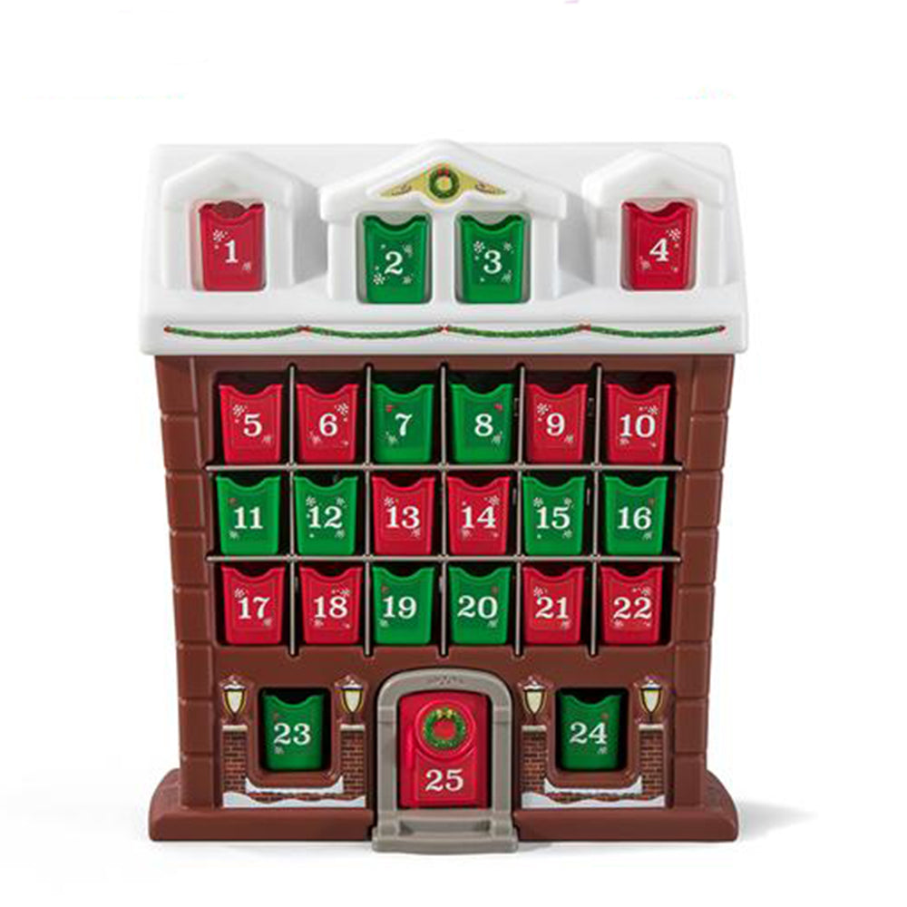Step2 My First Advent Month Calendar Snowy Holiday Cottage w/ Individual Bins