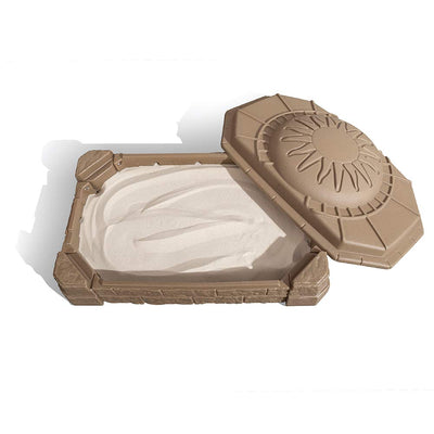 Step2 Naturally Playful Backyard Sandbox II for Toddlers and Preschoolers, Beige