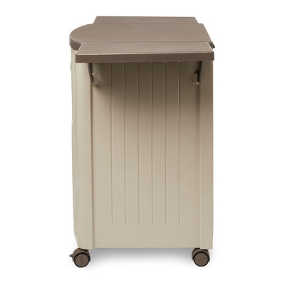 Suncast Portable Outdoor Patio Prep Serving Station Table and Cabinet (ForParts)