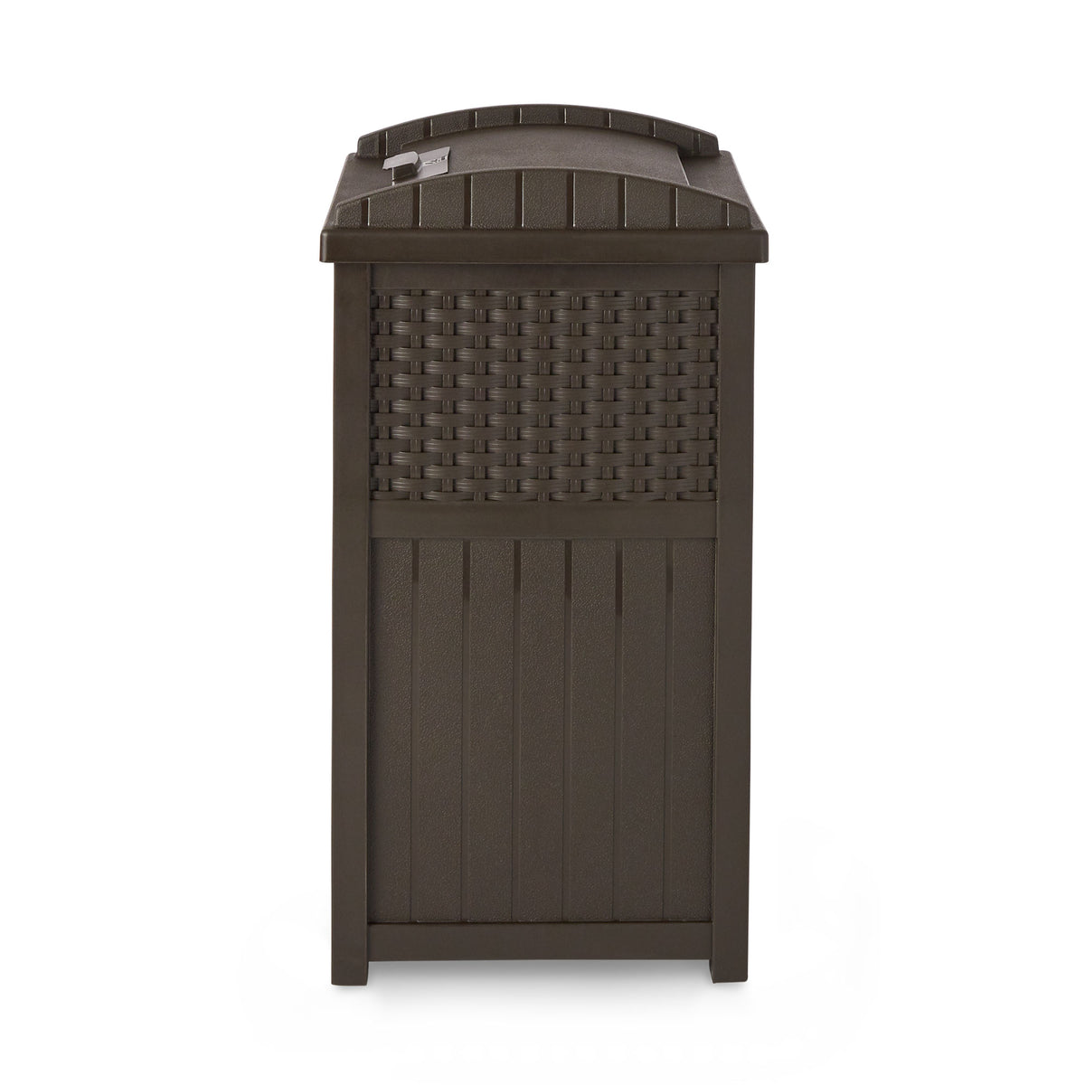 Suncast GHW1732 Trashcan Hideaway Outdoor 33 Gallon Garbage Waste Bin, Brown (For Parts)