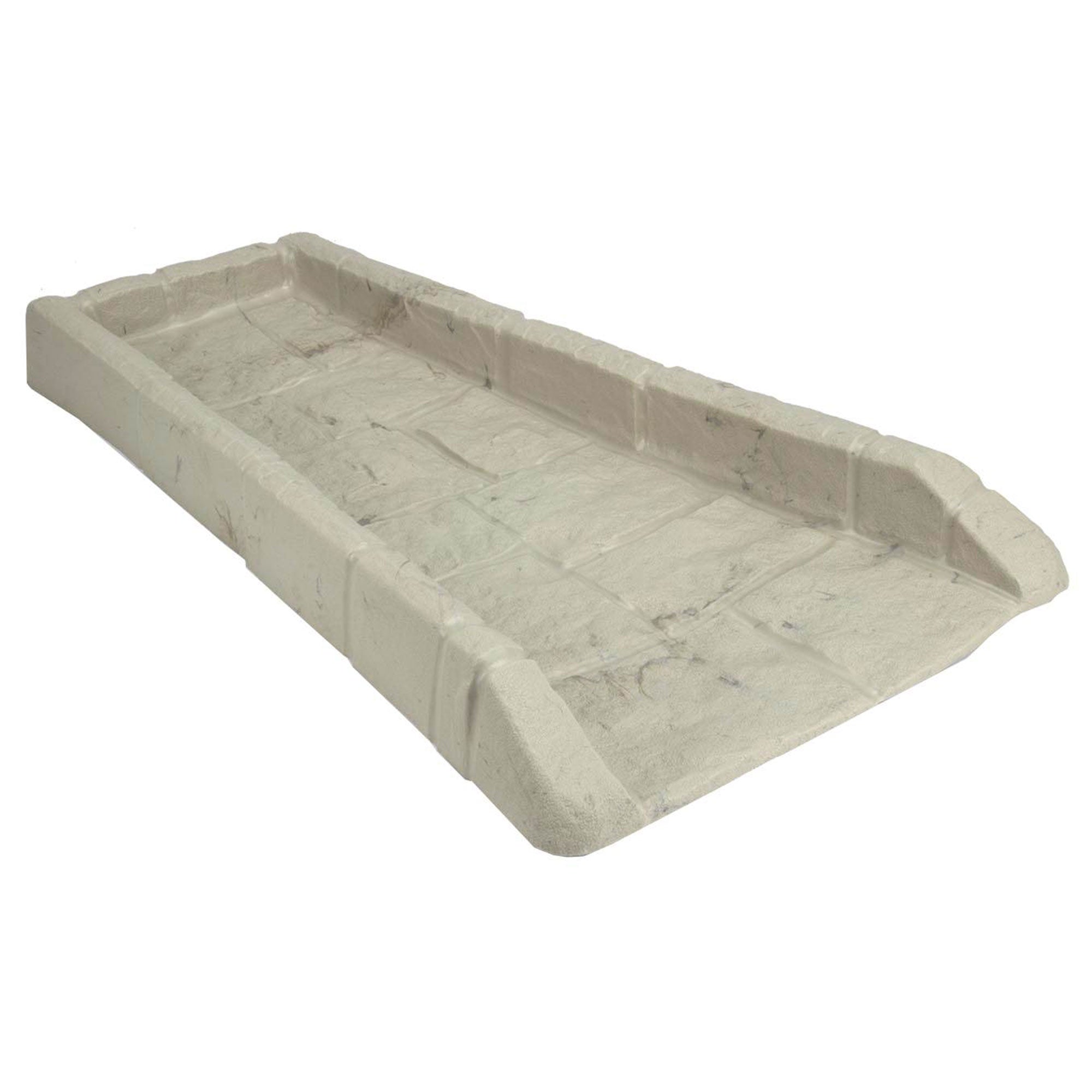 Suncast Decorative Rain Gutter Downspout Splash Block, Light Taupe (6 Pack) - VMInnovations