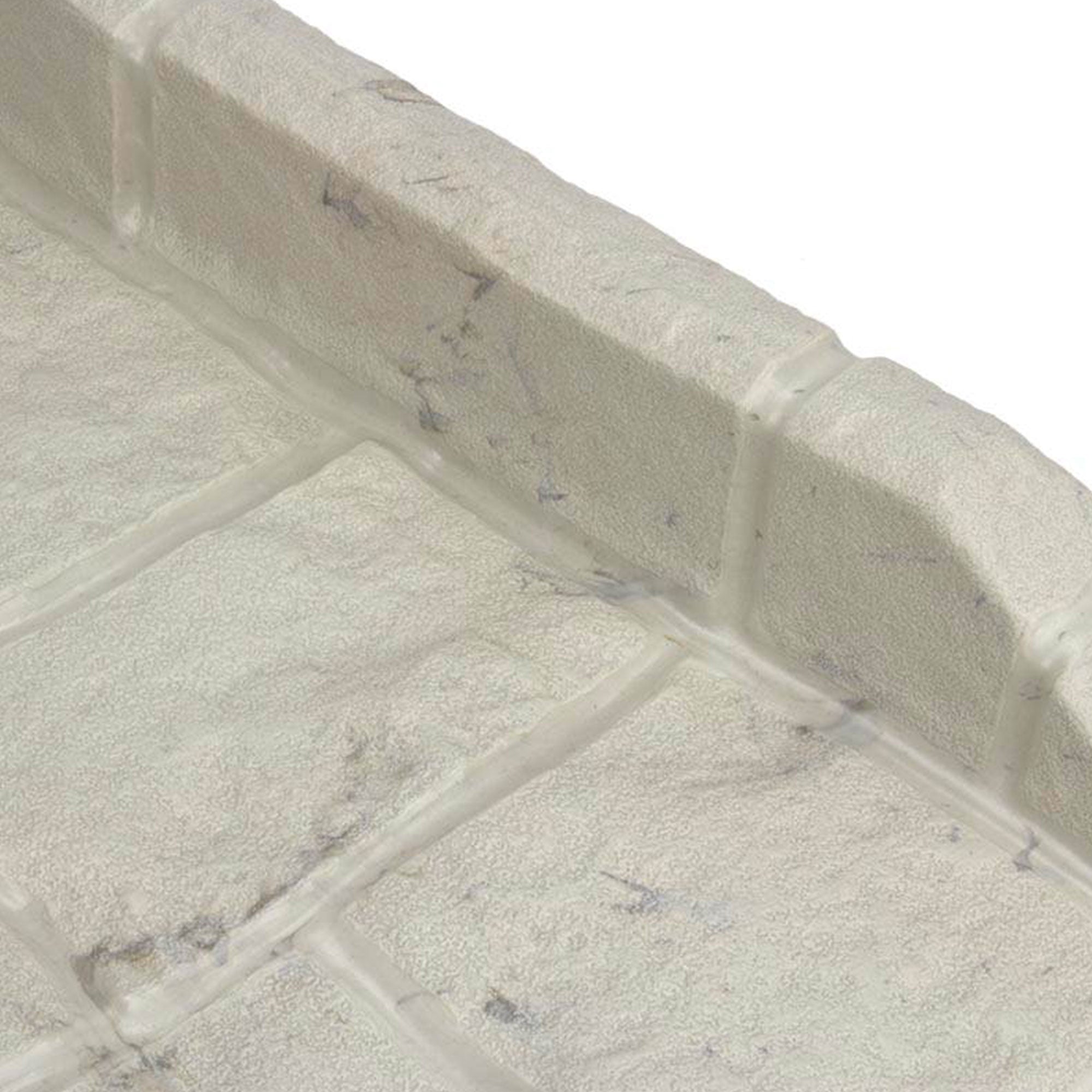 Suncast Decorative Rain Gutter Downspout Splash Block, Light Taupe (6 Pack) - VMInnovations