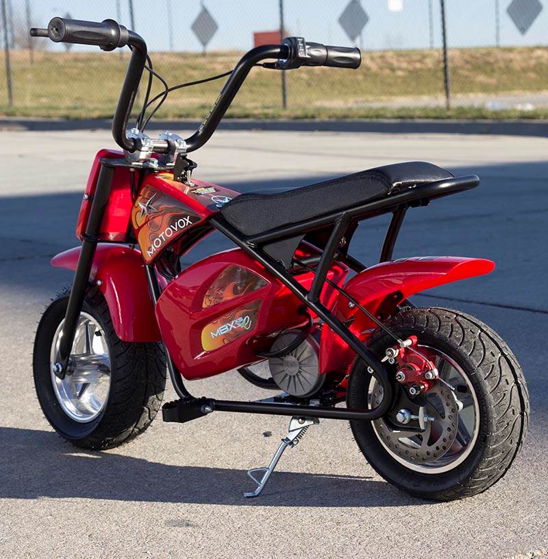 Motovox MBXXSE 24V 7Amp Youth Mini Electric Minibike Motorcycle Red - Open Box