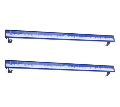 (2) American DJ Eco UV Bar Plus IR Pro Ultraviolet LED Black Light Wash Fixtures - VMInnovations