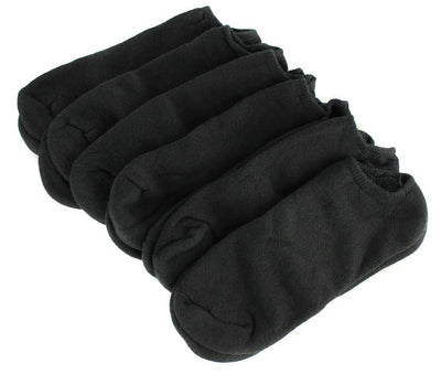 NEW! 24 Pairs Starter SM47106 Men's No Show Crew Socks Shoe Black | Size 6-12