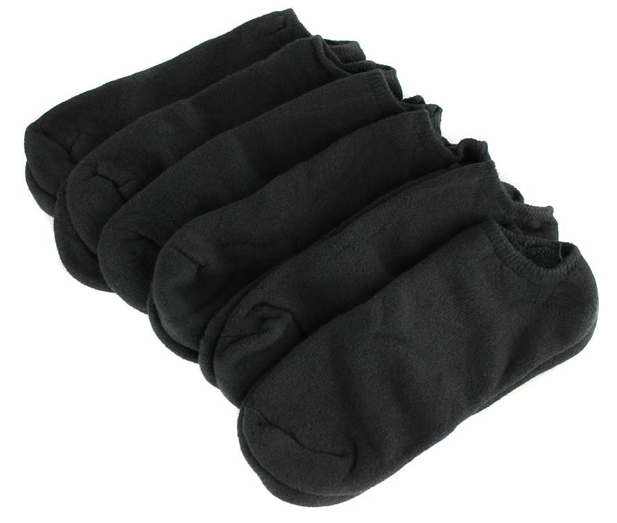 NEW! 24 Pairs Starter SM47106 Men's No Show Crew Socks Shoe Black | Size 6-12