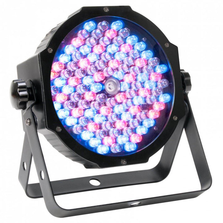 American DJ Mega Flat Pak 8 Plus RGB+UV LED Par Profile System, Bag, and Cables