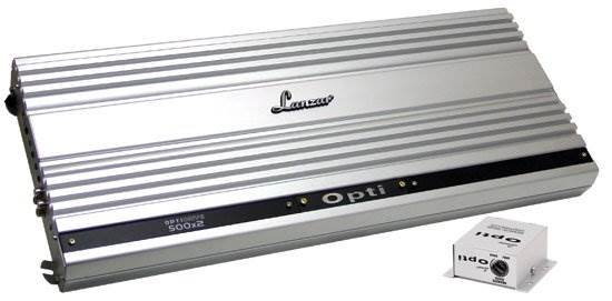 New LANZAR OPTI500X2 2000W 2 Channel AB Car Power Amplifier + Remote + Amp Kit