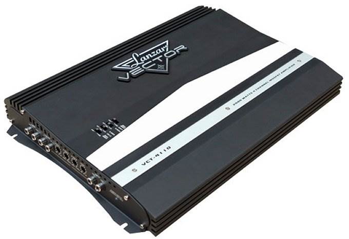 LANZAR 2000W 4-Channel High Power Car Audio Amplifier and 4 Gauge Amp Kit