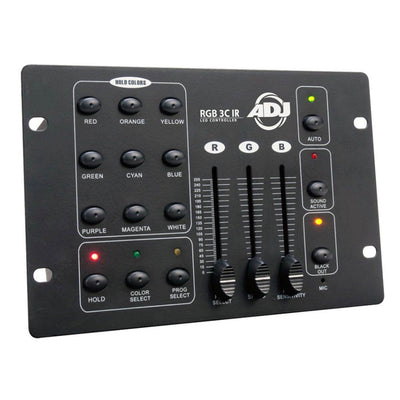 Chauvet SlimPar 56 LED Par 8 Can Lights + ADJ Controller + 2 Travel Cases