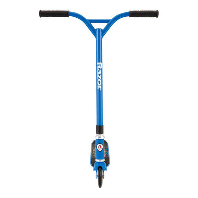 Razor Pro Beast Deluxe Model 19-Inch Deck Aluminum Push Kick Scooter, Blue - VMInnovations