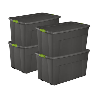 4-Pack Sterilite 19481004 Large 45 Gallon Latching Storage Tote (Open Box)