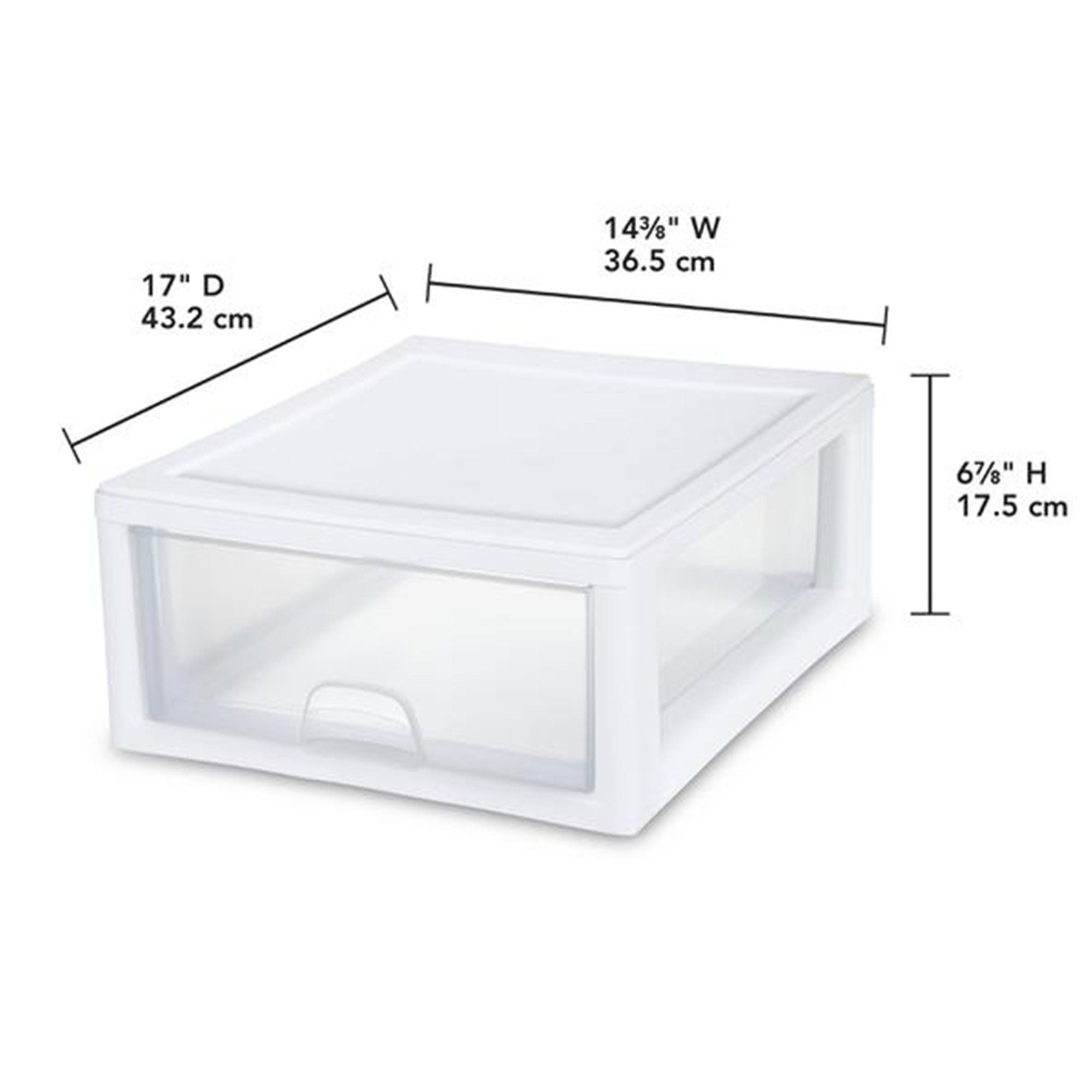 Sterilite 16-Quart Single Box Modular Stacking Container (Open Box)