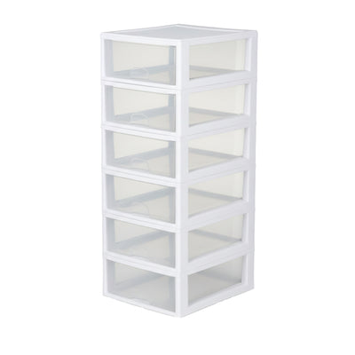 Sterilite 16-Qt Modular Stacking Storage Drawer Containers (Open Box) (6 Pack)
