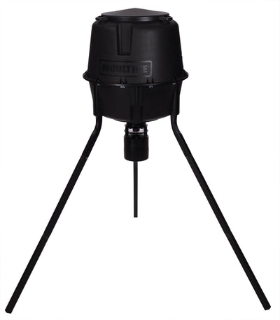 Moultrie 30 Gallon Easy Programmable Quick Lock Tripod Game Feeder + 6V Battery