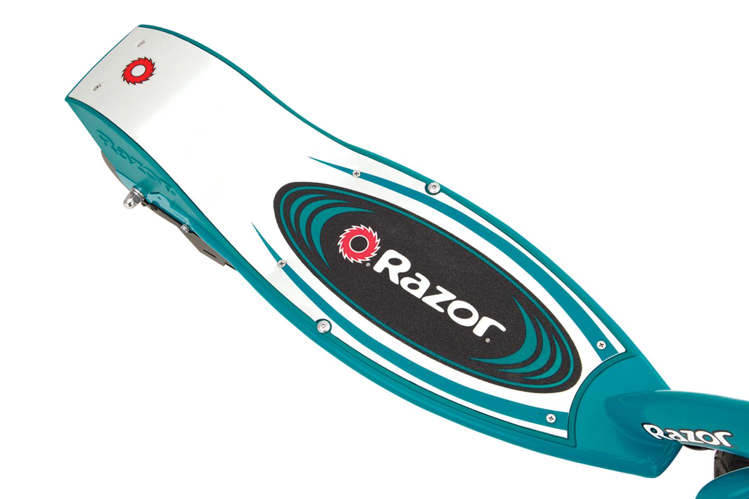 Razor E200 Electric Motorized Kids Scooter (Teal) & Youth Sport Helmet (Black)