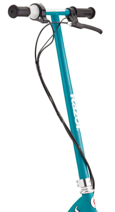 Razor E200 Electric Motorized Kids Scooter (Teal) & Youth Sport Helmet (Black)