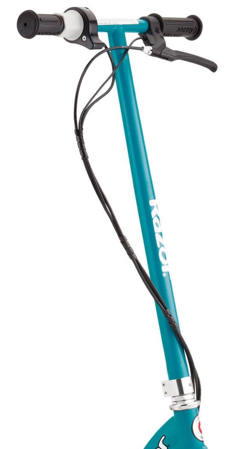 Razor E200 Electric Motorized Kids Scooter (Teal) & Youth Sport Helmet (Black)