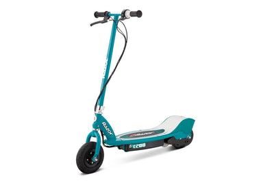 Razor E200 Electric Motorized Kids Scooter (Teal) & Youth Sport Helmet (Black)
